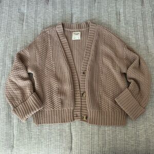Abercrombie & Fitch Women's Tan Cardigan Sweater
